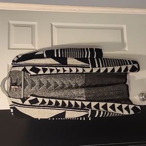 Knee length knit jacket